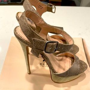 High heel platform sandal